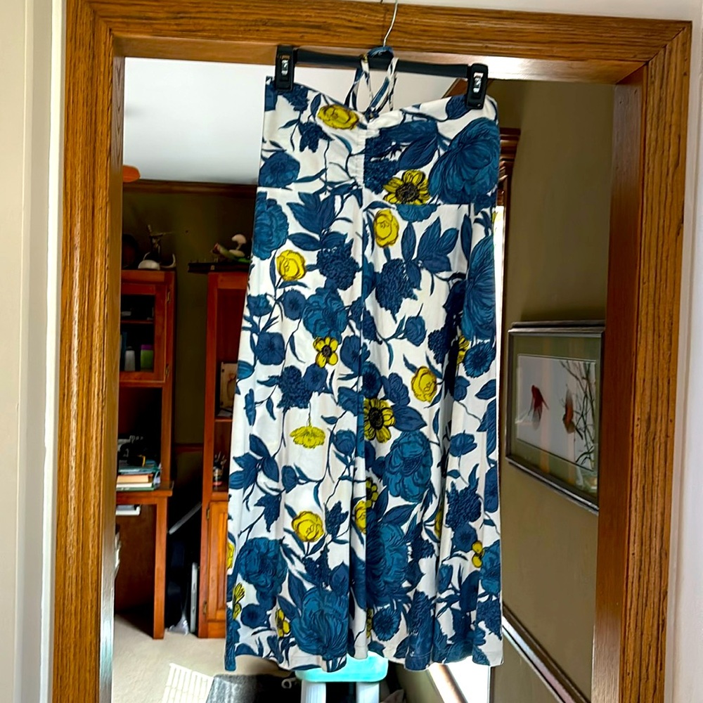 Floral patterned multi functional dress sold by Title Nine, made by Patagonia